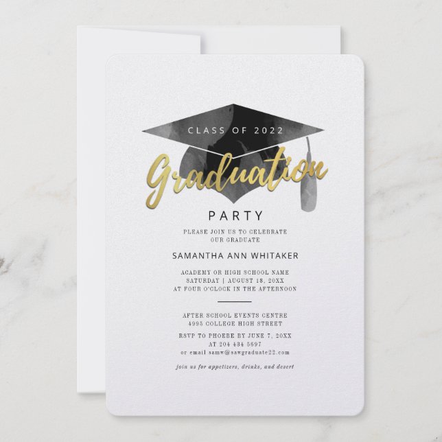 Graduation Party 2025 Minimalist Grad Invitation (Front)