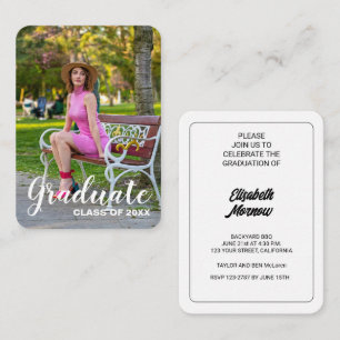 Graduation Party 2025 Photo Invite - Business Card