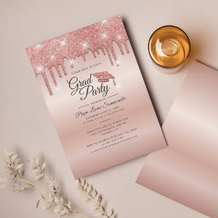 Graduation Party 2025 Rose Gold Invitation
