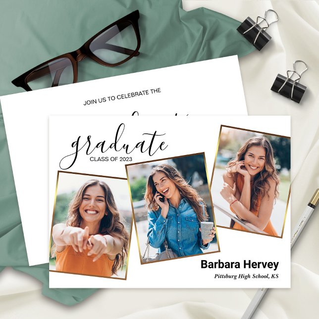 Graduation Party 3 Photos Class of 2023 Announcement (Creator Uploaded)