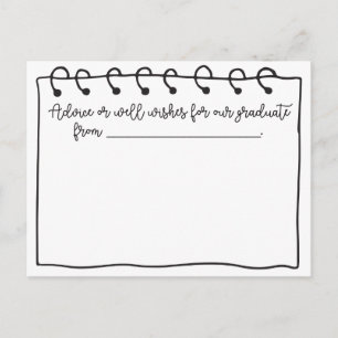 Graduation Party Advice Cards for the Graduate