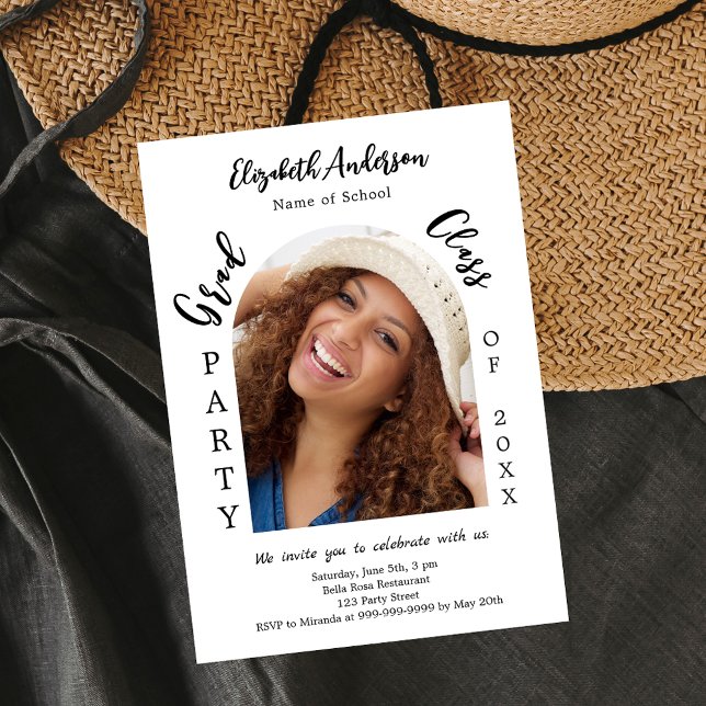 Graduation party arch photo class 2025 invitation (Creator Uploaded)