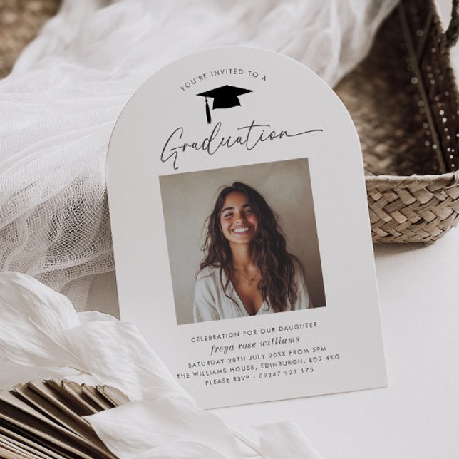 Graduation Party Arched Photo Invitation (Zazzle Graduation Party Arched Photo Invitation)
