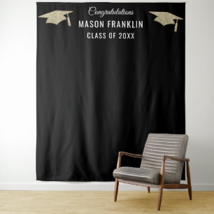 Graduation Party Backdrop Photo Prop Tapestry