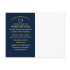 Graduation Party Bible Verse Photo Navy Blue