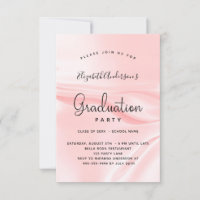 Graduation party blush pink satin silk