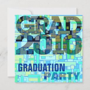 Graduation Party Boy Blue Invitation