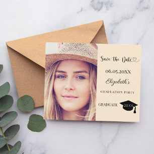 Graduation Party champagne modern Save the Date Flyer