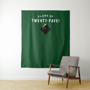 Graduation Party Class of 2025 Photo Backdrop Tapestry