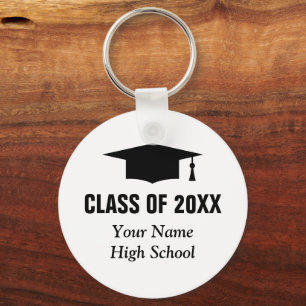 Graduation party class of 2026 custom photo key ring