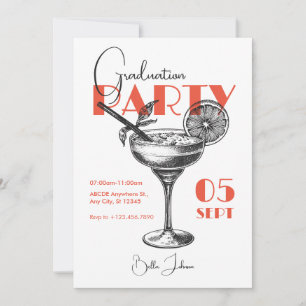 Graduation Party cocktail Invitation