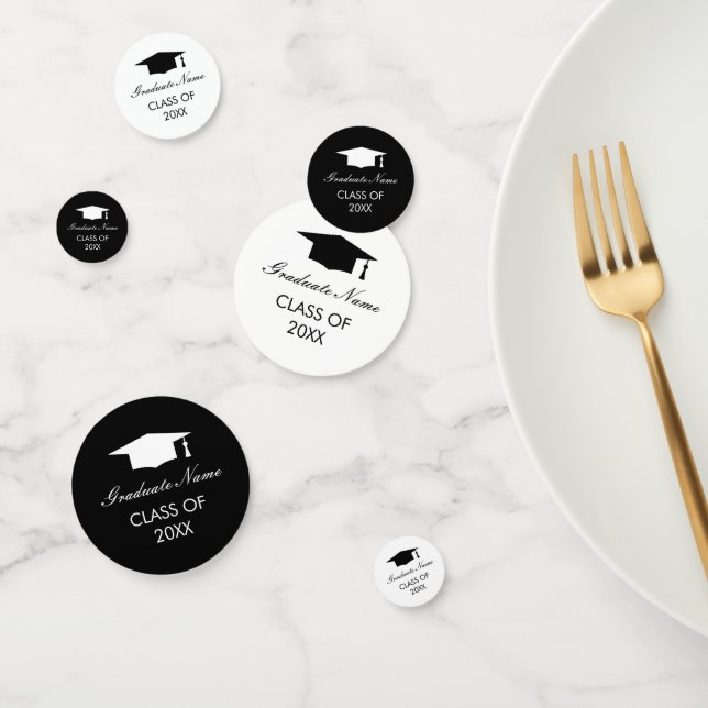 Graduation party confetti with your graduate name (Group)