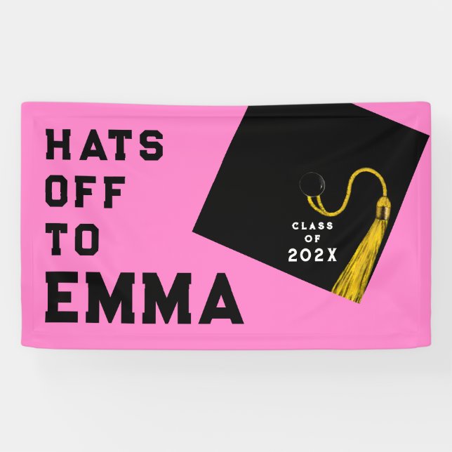 Graduation Party Congrats Banner (Horizontal)