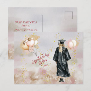 Graduation Party Daughter Congratulations Postcard