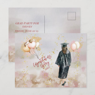 Graduation Party Daughter Congratulations Postcard