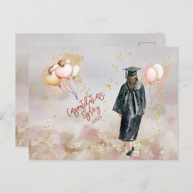 Graduation Party Daughter Congratulations Postcard (Front/Back)