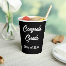 Graduation Party Decor  -Disposable Paper Cup