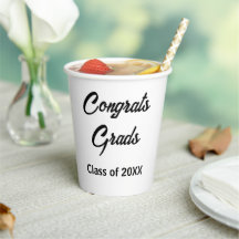 Graduation Party Decor  -Disposable Paper Cup