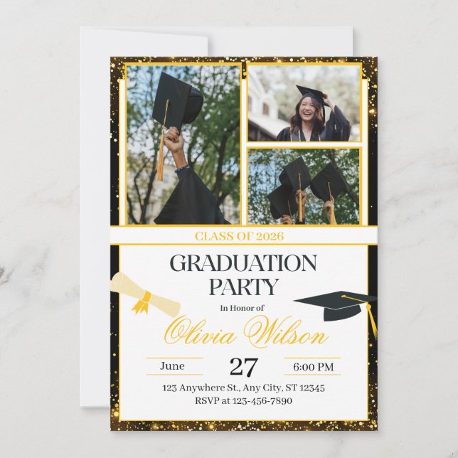 Graduation Party Design Invitation (Front)