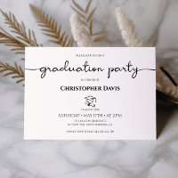 Graduation Party Details Card, Mini Graduation