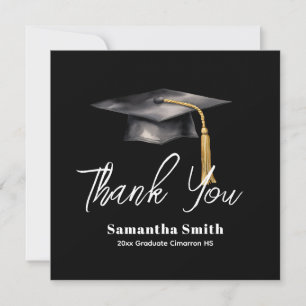 Graduation Party Flat Thank You Card