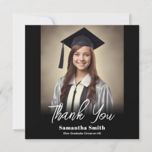 Graduation Party Flat Thank You Card