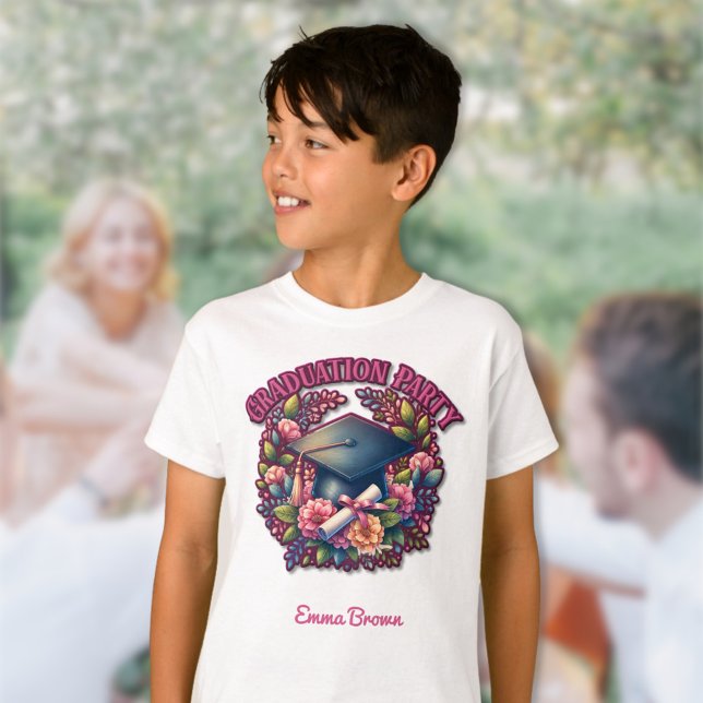 Graduation Party Floral Party T-Shirt (Creator Uploaded)