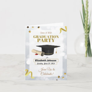 GRADUATION PARTY FOLDED INVITATION