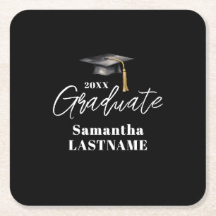 Graduation Party Fun Keepsake Paper Coaster
