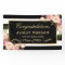 Graduation Party Gold Black White Floral Decor