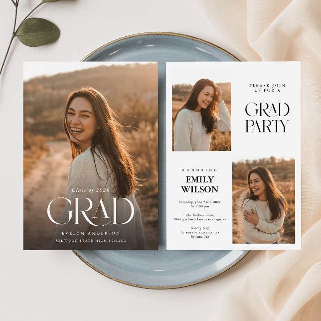 Graduation Party | Graduate Multi Photo Invitation (Creator Uploaded)