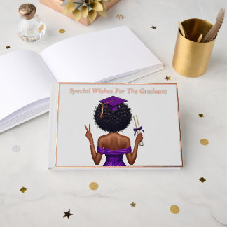 Graduation Party Guest Book- Best Wishes To Grad Guest Book