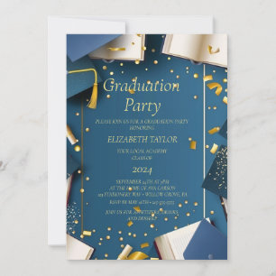 Graduation Party I Blue Invitation