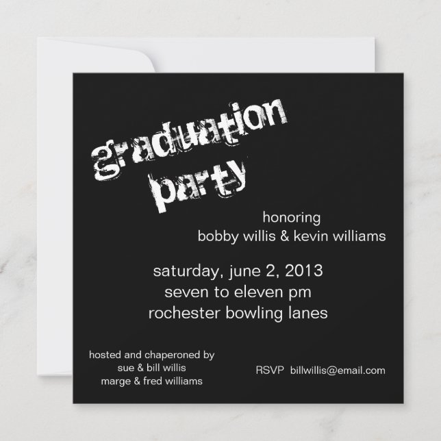 Graduation Party Invitation (Front)