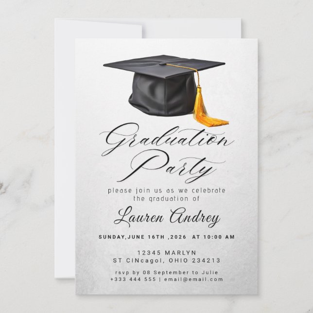 Graduation Party Invitation (Front)