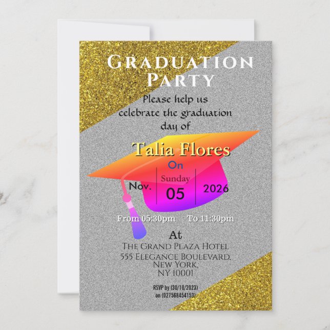 Graduation party Invitation (Front)