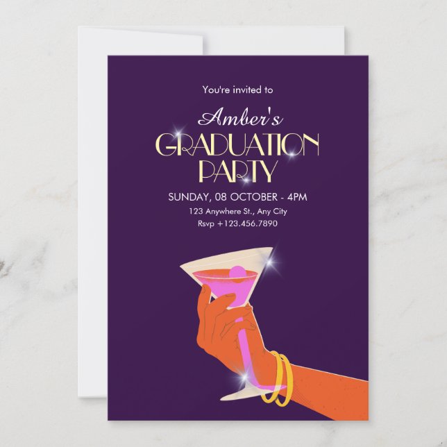 Graduation party invitation (Front)