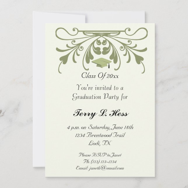 Graduation Party Invitation (Front)