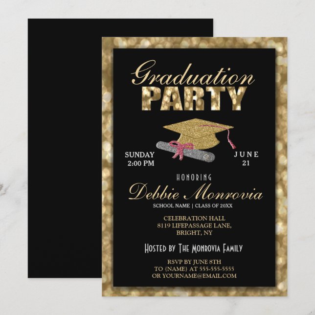 Graduation Party Invitation (Front/Back)