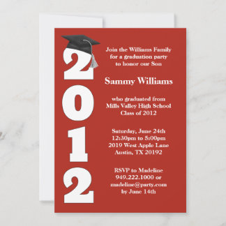 Graduation Party Invitation Class of 2012