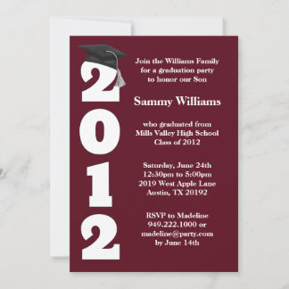Graduation Party Invitation Class of 2012