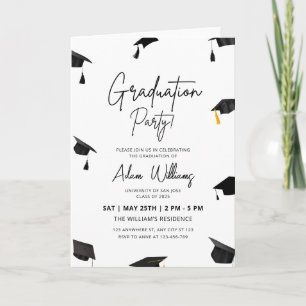 Graduation Party Invitation, College Graduation  Invitation