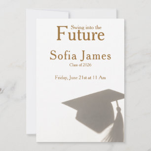 Graduation Party Invitation Golf Theme