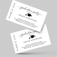 Graduation Party Invitation Insert