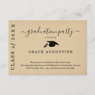 Graduation Party Invitation Insert