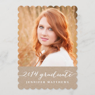 Graduation Party Invitation | Kraft Paper 2014