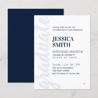 Graduation Party Invitation Modern Simple Postcar
