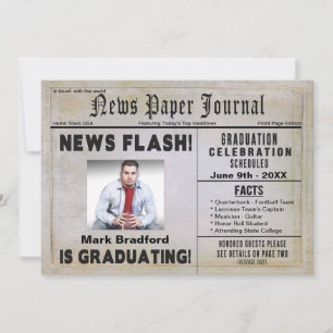 GRADUATION PARTY Invitation - Personalise/Yr./Name