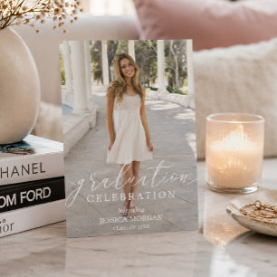 Graduation Party Invitation Script with Photo