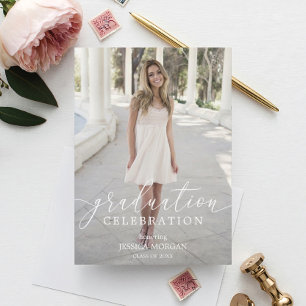 Graduation Party Invitation Script with Photo